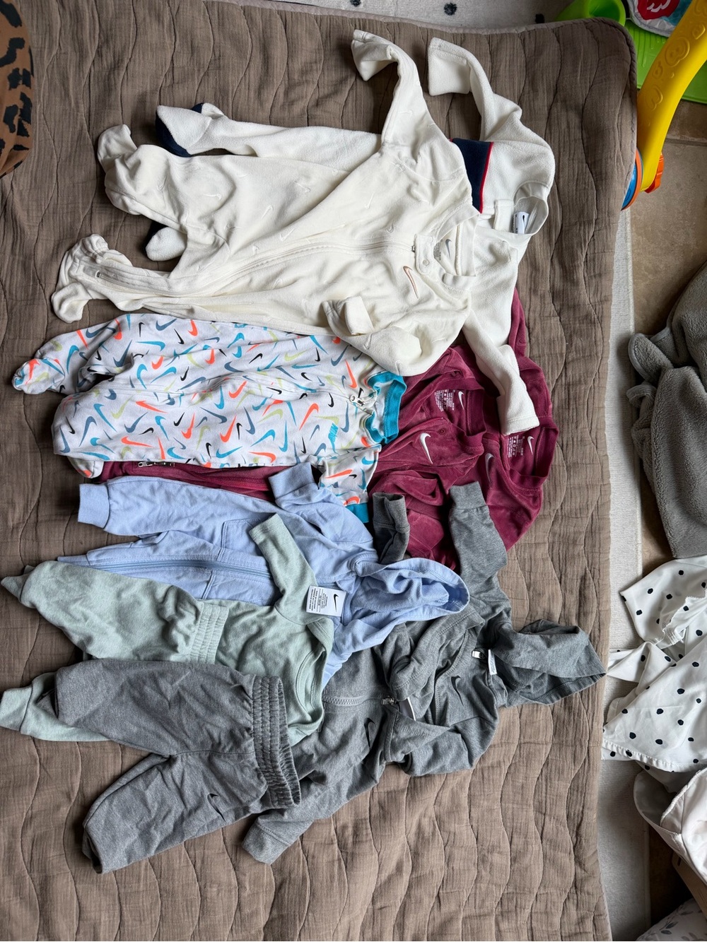 9 Piece infant boy/gender neutral Nike Bundle Newborn, 3 mo, 6 mo